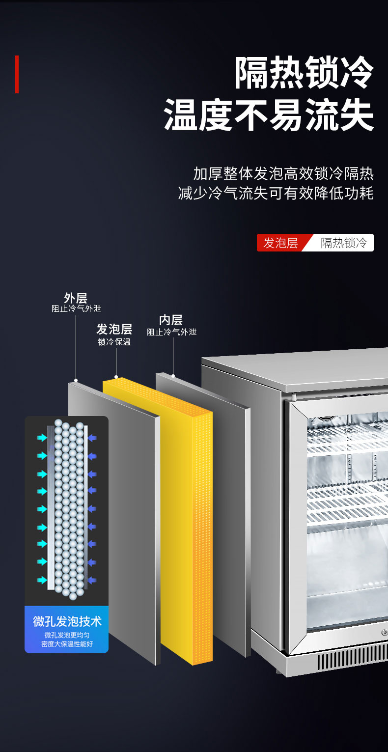 太阳集团吧台柜加厚整体发泡
