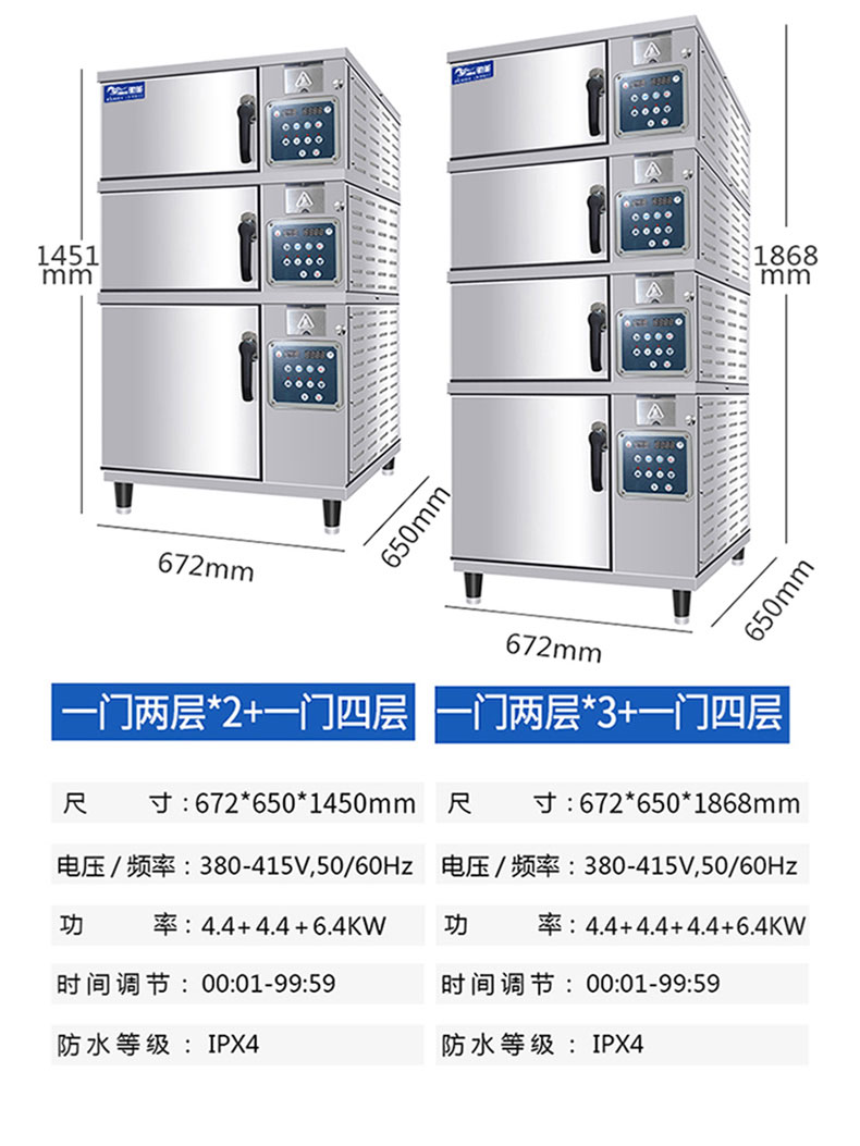太阳集团高温蒸柜产品参数