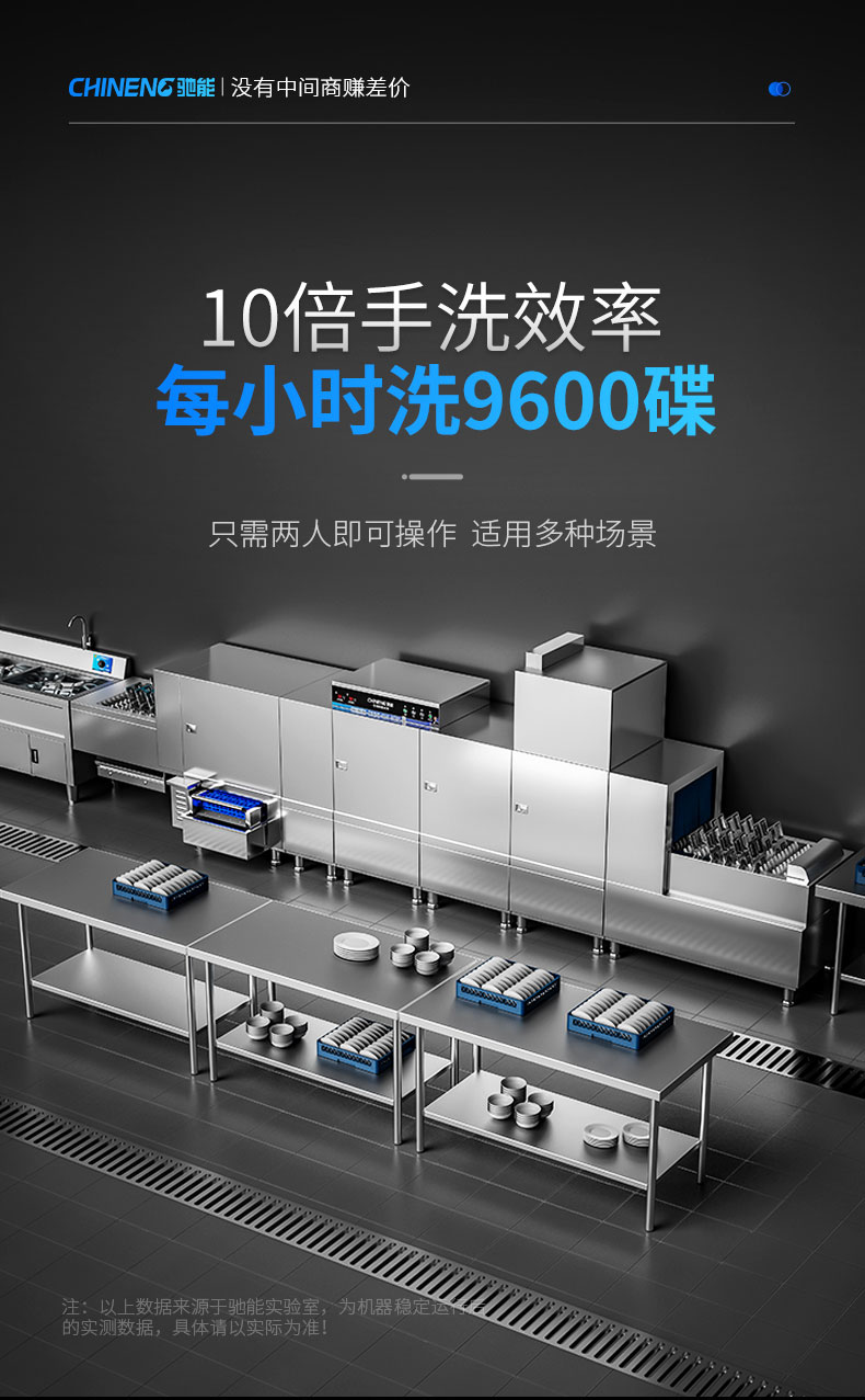 太阳集团长龙洗碗机每小时洗9600碟